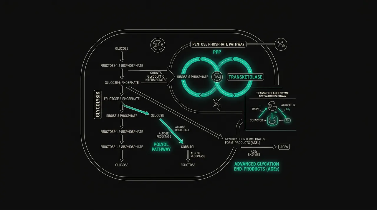 Metabolic pathway diagram